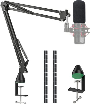 Кріплення для мікрофона HyperX QuadCast/S/ProCast від YOUSHARES: регульований штатив з адаптером 3/8' - 5/8'