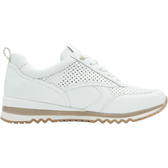 Жіночі кросівки Marco Tozzi, білі, на шнурівці, веганський матеріал (40 EU)