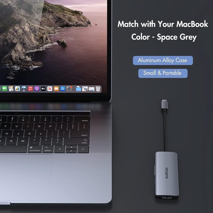 Док-станція USB-C для ноутбука з підтримкою 2 моніторів 4K, 14 в 1, з DP/DisplayPort, Ethernet, 4 USB, 100W PD, SD/TF, Audio/Mic, сумісна з Dell, HP, Lenovo