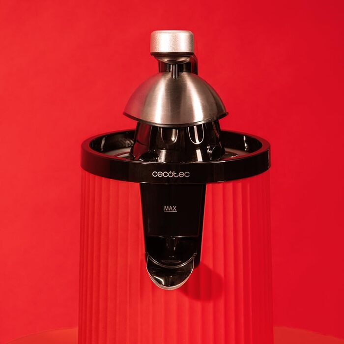 Електрична соковитискачка для цитрусових Cecotec Xqueeze RetroJuice 600 Green - 600 Вт, нержавіючий фільтр, пластиковий конус, механізм видалення м'якоті, захист від бризок