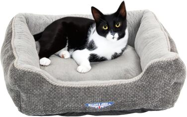 Килимок для кота Wallace & Jones Dunrobin, сірий, S, 51 x 46 x 15 см | Міцний, зручний | Для домашніх тварин