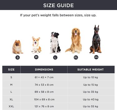 М'яке ліжко для собак BEDSURE великих порід - 104x69x8 см, миється, з антиковзним дном, коричневе