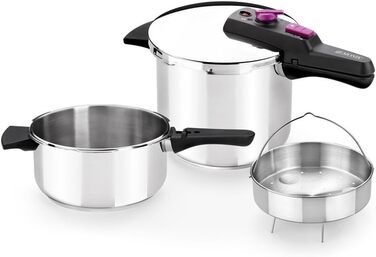 Корзина для приготування їжі на пару з нержавіючої сталі BRA (22 x 22 x 5 см)