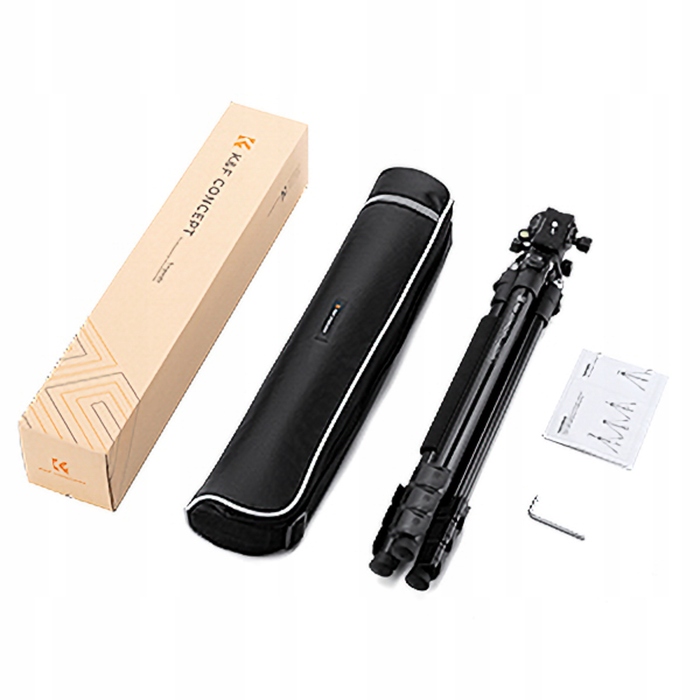 Штатив K&F Concept A234A1 з головкою BH-28L, 160 см, чорний