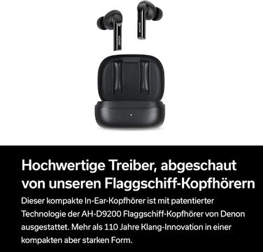 Бездротові навушники Denon AH-C500W True Wireless - білі (з мікрофоном, без активного шумозаглушення)