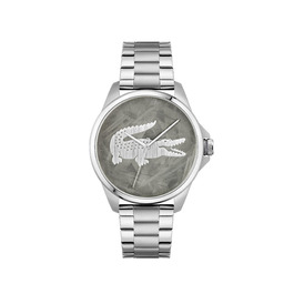 Годинник Lacoste LE Croc чоловічий кварцовий сріблястий/золотистий/чорний браслет з нержавіючої сталі