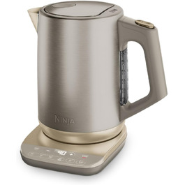 Електричний чайник Ninja Perfect Temperature KT201EUSTGD, 1.7 л, 6 температурних режимів, функція швидкого закипання та підігріву, колір Stonegold
