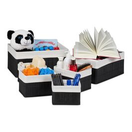 Кошик для зберігання Relaxdays Бамбуковий набір з 6 штук