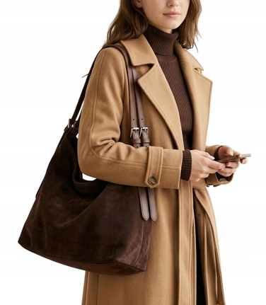 Сумка Terra Moda з екозамші, коричнева