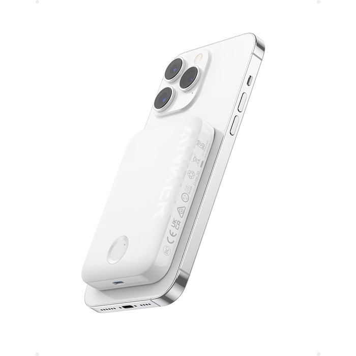 Anker PowerCore Magnetic 5K: Бездротова батарея 5000mAh для iPhone 17/16/15/14/13/12