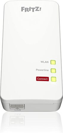 Набір FRITZ!Powerline 1260/1220 WLAN: точка доступу Wi-Fi, для медіа та NAS, 1200 Мбіт/с