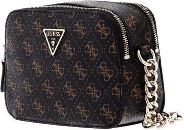 Сумка через плече GUESS Noelle жіноча коричнева - оригінал