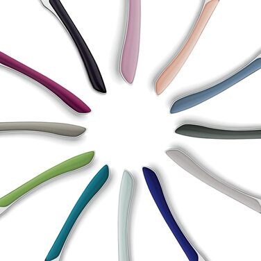 Kuppels PRISMA Cutlery Set for 6 | 24-Piece Cutlery Set | Camping Cutlery Set for 6 | Cutlery with Black Plastic Handles | Dinner Cutlery | Dishwasher Safe