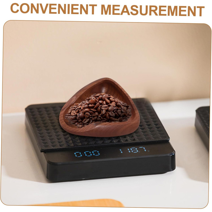 Cabilock 4 Pack Coffee Bean Measuring Tray, Coffee Bean Measuring Cup, Coffee Scoop, Coffee Bean Holder, Reusable Bean Tray, Beans