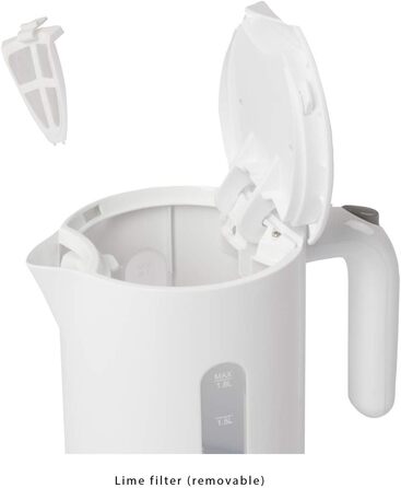 Електричний чайник Clatronic WK 3837: скляний, 1,7 л, без BPA, з підсвічуванням