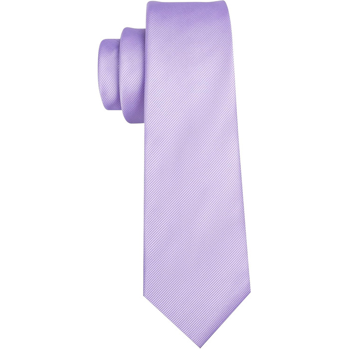 Набір краваток Barry.Wang для чоловіків з візерунком пає, тканина - шовк, з кишенькою, краваткові затискачі, формальний стиль (лавандовий)