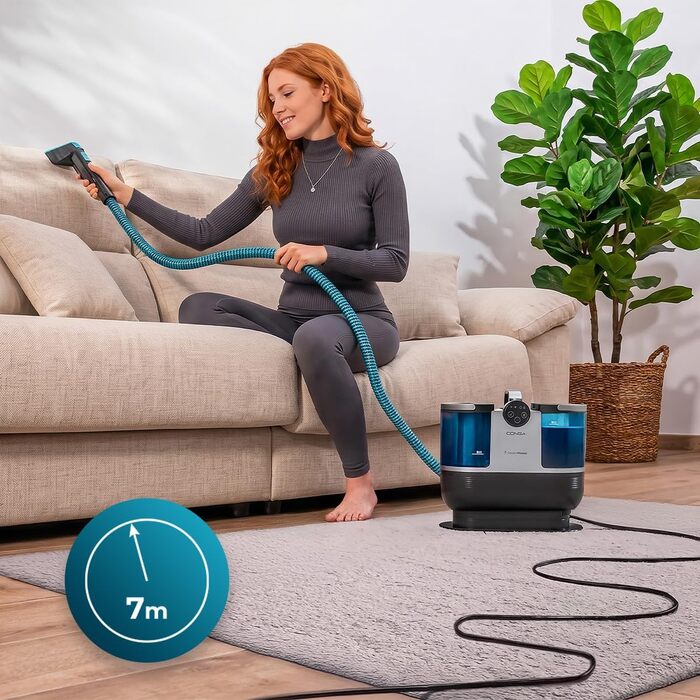 Пилосос-мийка Cecotec Conga 1700W 3-в-1: для килимів, м'яких меблів, пароочищувач, резервуари 1600/950 мл, радіус дії 9м