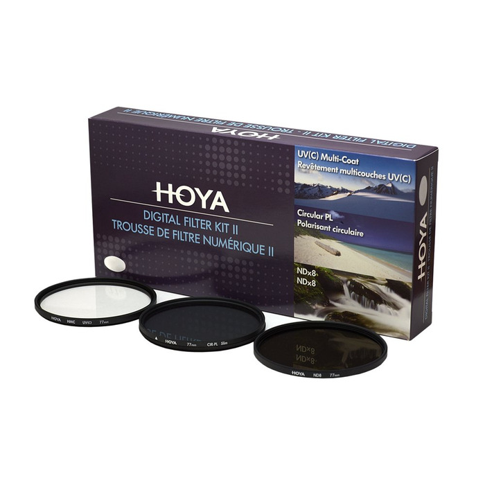 Набір фільтрів Hoya Digital (58mm): поляризаційний, ND (NDx8), UV та HMC-C
