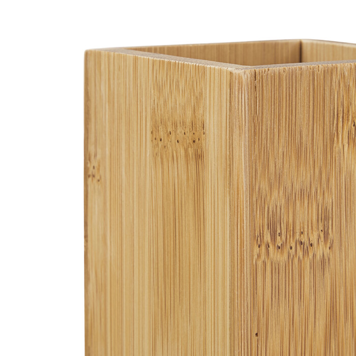 Relaxdays Bamboo Toothbrush Holder