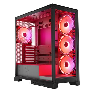 Корпус для комп'ютера Modecom Volcano Space Apex ARGB ATX MIDI 4x140мм, Чорний