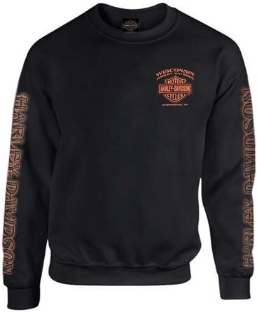 Худі Harley-Davidson для чоловіків, чорний, 4XL (1 шт.)