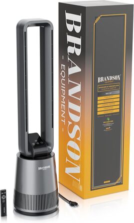 Вентилятор підлоговий Brandson DC ECO Line з пультом, 3 режими, нічний режим, енергоефективний для спальні