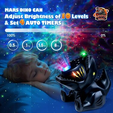 LED Starry Sky Projector, Northern Lights Lamp with 18 Lighting Modes, Night Light Sleep Aids, 15 Sound Machine, Northern Lights Lamp with Remote Control, Timer, Starry Sky Projector for Kids, Adults, Party & Decoration (Black)