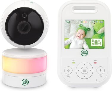 Відеоняня LeapFrog LF2513 без Wi-Fi, IPS LCD екран 2.8 дюйма, поворотна, нічне бачення, 300 метрів, датчик температури