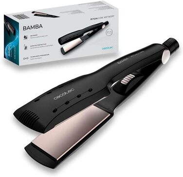 Плойка Cecotec Ritualcare 900 Max з широкими пластинами, 55W, керамічне покриття з кератином та аргановою олією, іонізація, XL пластини, 3м кабель з обертанням 360°