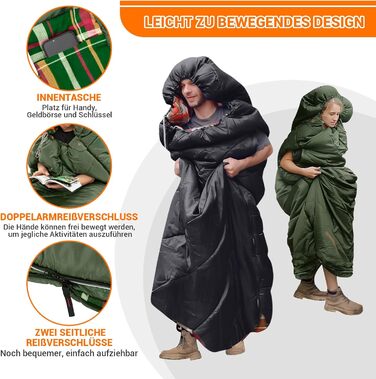 KingCamp XXL 3-Season Sleeping Bag - Oversized for Adults | Camping, Hiking, Backpacking & Travel