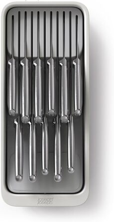 Органайзер для столових приборів Joseph Joseph DrawerStore з блоком для ножів, розширюваний, з переробленого пластику, компактний