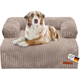 Диванчик для собак Belune Hundecouch Deluxe - миючий, бежевий, L (120x95 см)