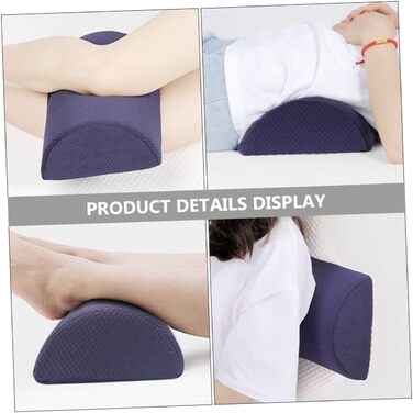 JECOMPRIS Half-Cylindrical Leg Pillow Neck Support Pillow Cushion Pillow Elastic Knee Pillow Knee Protector Rest Pillow for Office Back Pillow Sponge Neck Cushion Rest Mat Head Pillow