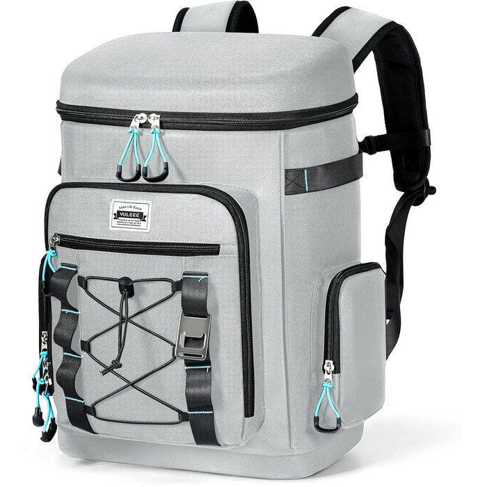 Large Cooler Bag Waterproof Insulated Leakproof Rolltop Cooler Bag Backpack Soft Cooler for Food & Drinks for Beach/Picnic/Camping