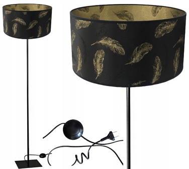 Підлогова лампа Adex E27 60 Вт, чорний та жовтий колір