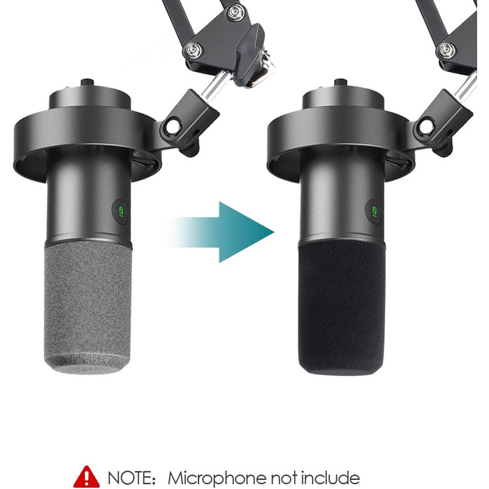 FIFINE K688 Тримач для мікрофона на підставці – кріплення для мікрофона з гнучким регулюванням, сумісний з FIFINE Recording XLR/USB мікрофонами, з кабелеутримувачами, для запису звуку, настільний, YOUSHARES
