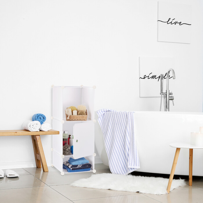 Relaxdays 4-Compartment Shelf System