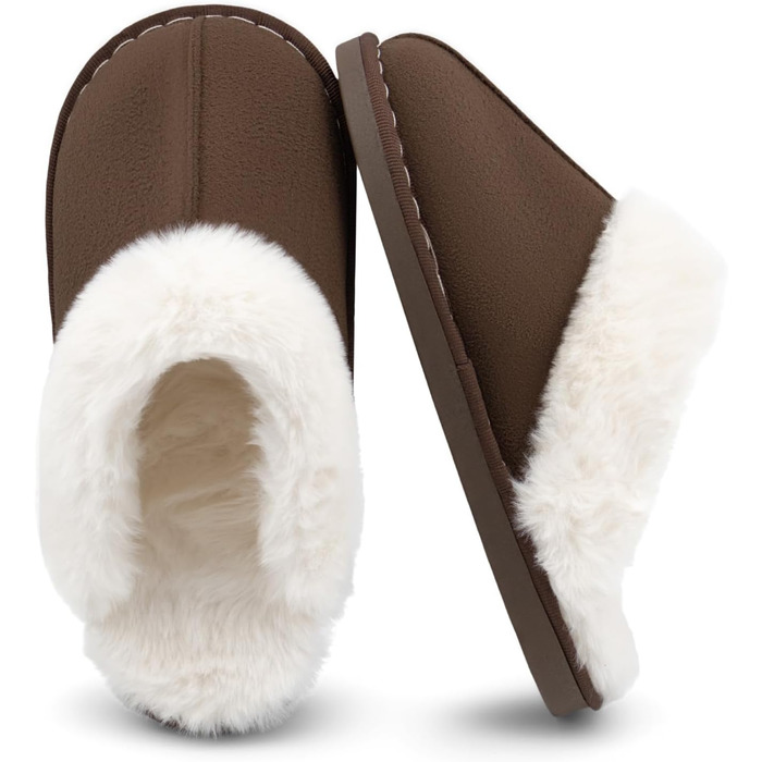 Тапочки халатні теплі, плюшеві, з піною пам'яті для дому та вулиці (жіночі/чоловічі)