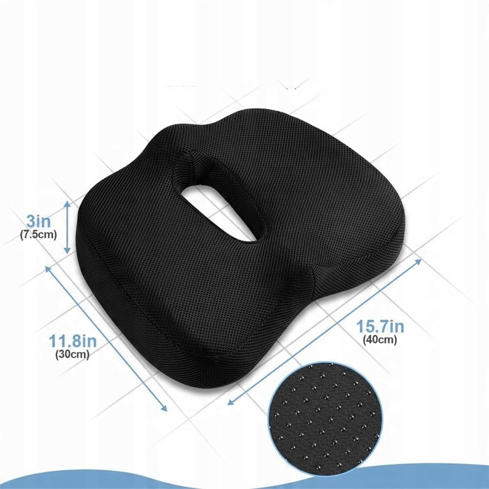 Подушка на сидіння автомобіля з ефектом пам'яті (Memory Foam) для водія