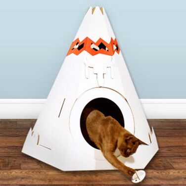 Кіт-будиночок Tipi Suck UK: іграшка-будинок, ліжко та аксесуар для котів, оригінальний подарунок для кота