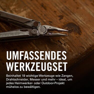 Leatherman Wave+ Мультитул - 18-в-1: Нержавіюча сталь, Клинки, Плоскогубці, Ножиці - Аксесуар для кемпінгу, Спеціальне видання (Чорний)