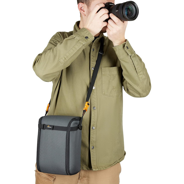 Рюкзак для камери Lowepro Trekker Lite BP 250 (Сірий), з винімним вкладишем, для бездзеркальних камер Sony Alpha 7, з системою кріплення аксесуарів