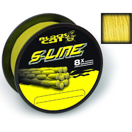 Лісочка Black Cat S-Line 0,55 мм 300 м, жовта, міцність 70 кг (154 фунти)