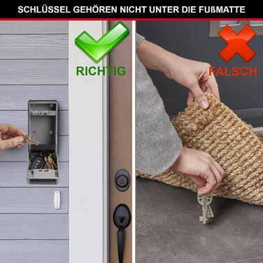 Master Lock Wall Mounted Key Safe - Outdoor Key Storage Box - 11.9 x 8.5 x 3.6 cm