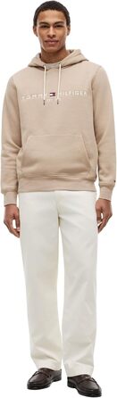 Чоловічий худі Tommy Hilfiger з капюшоном та логотипом, колір Beige Batique Khaki, розмір L