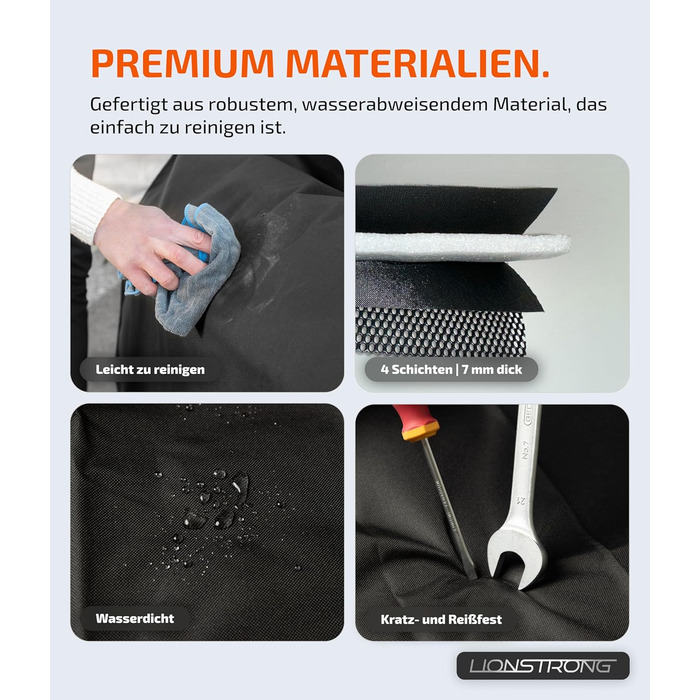 Захист для вантажного відсіку автомобіля [з підкладкою & водонепроникний] – універсальний килимок для багажника, підходить для легкових автомобілів та SUV – захист для багажника від бруду та подряпин (100x100 см)