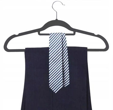 Підвісний вішак з велюру WTM, відтінки сірого, сірий