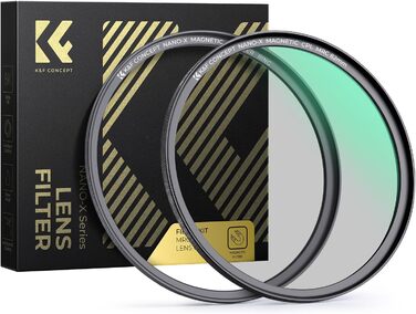 Поляризаційний фільтр K&F Concept Nano X-Serie 52mm з магнітним кільцем, 28-шарів покриття