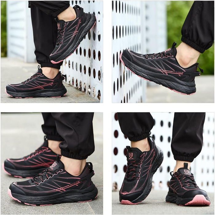 Черевики робочі чоловічі/жіночі, захисні черевики зі сталевим підноском, легкі, дихаючі, EU 37-46 (Рожевий, 39 EU)