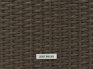 Комплект садових меблів з техноротанга Just Relax, коричневий, 2 предмети